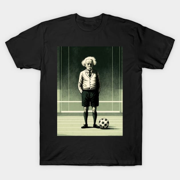 Einstein Kicks It Up: The Football Genius 4 T-Shirt by MAPublishings